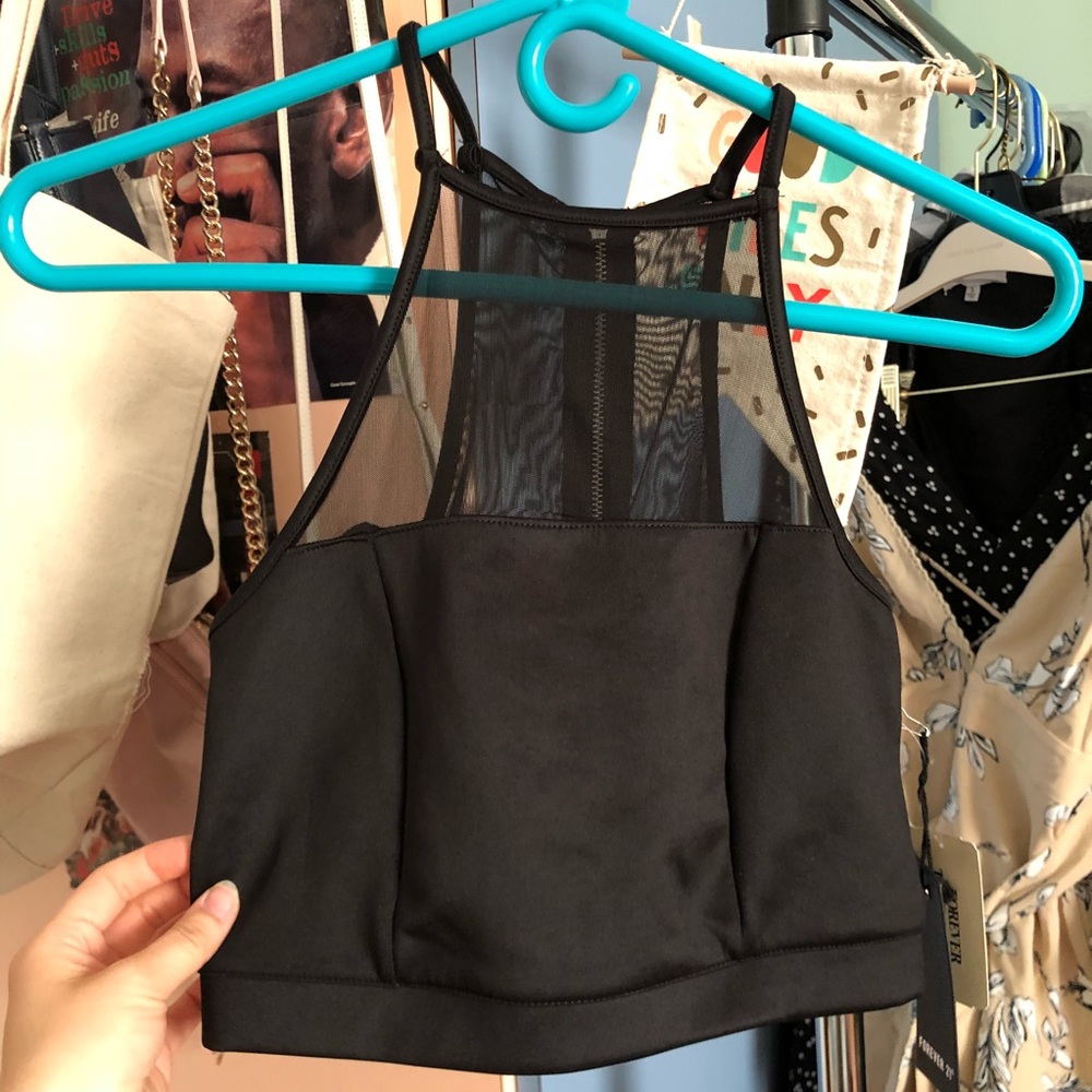 Mesh Crop Top